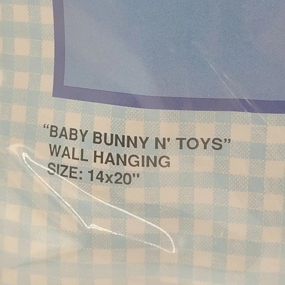 Baby‎ Bunny N' Toys Plastic Canvas Kit - Bucilla #6004 - Lullaby Baby Collection
